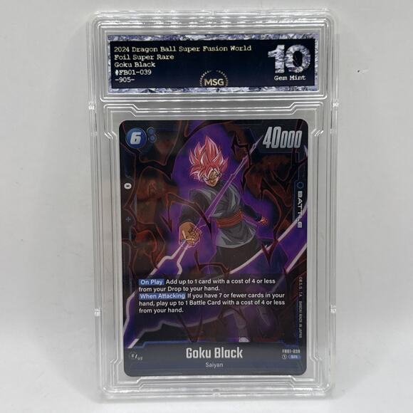 Dragon Ball Super Fusion World Awakened Pulse Goku Black #039 Graded 10 Gem Mint - Picture 1 of 2